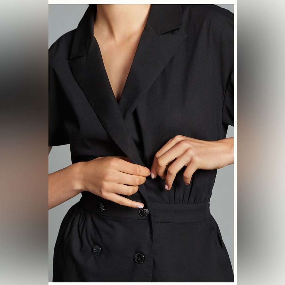 Maeve shot sleeve blazer romper - Picture 6 of 15
